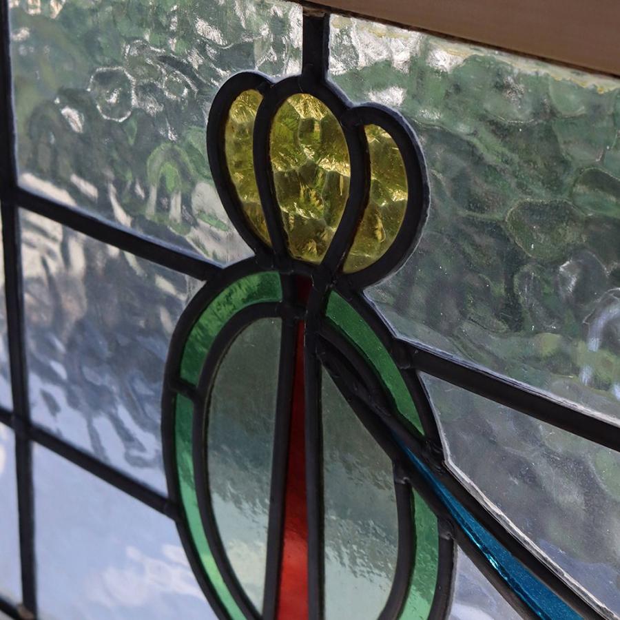アンティーク ステンドグラス 英国 レトロ エレガント