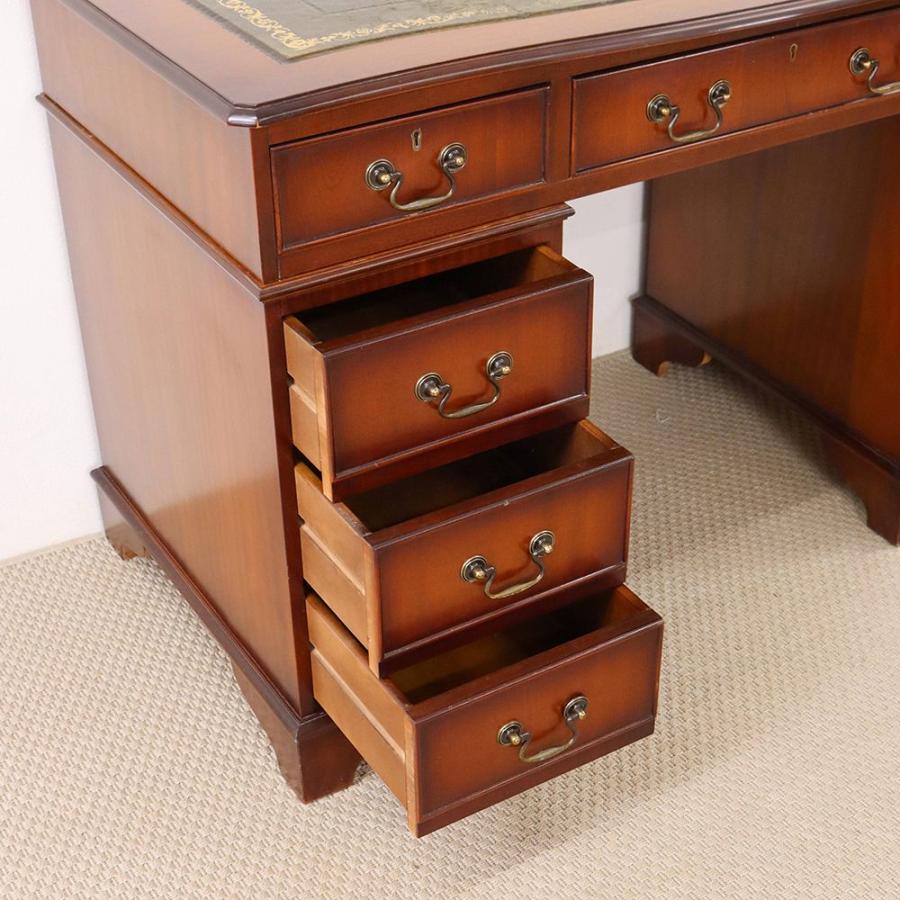 デスク 英国 ヴィンテージ マホガニー材 1990年代 イギリス VC111-214