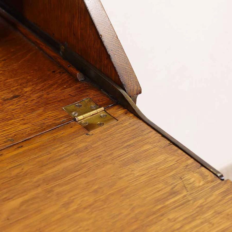 ライティングビューロー 英国 アンティーク オーク材 1898年代