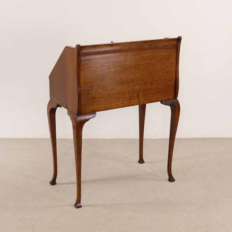 ライティングビューロー 英国 アンティーク オーク材 1898年代