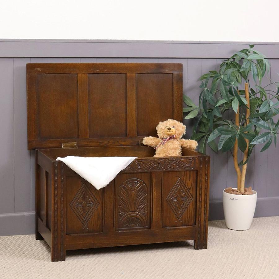 ブランケットボックス 英国 アンティーク オーク材 1930年代 イギリス