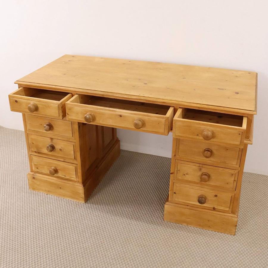 デスク 英国 ヴィンテージ パイン材 1980年代 イギリス VC112-035