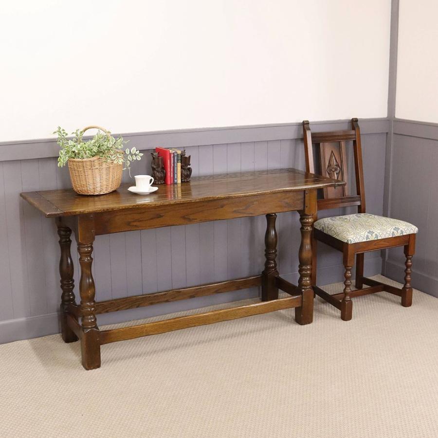 イギリス　アンティーク　サイドテーブル　英国　ビンテージ サイドテーブル 英国 ヴィンテージ オーク材 1980年代 イギリス VC112