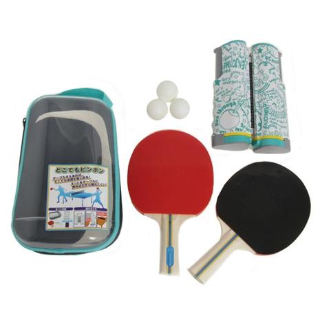 エックス チームスポーツ X Team Sp 卓球セット どこでもピンポンセット 卓球ネット １ 卓球ラケット ２ 卓球ボール ３ メンズ レディース キッズ 付与