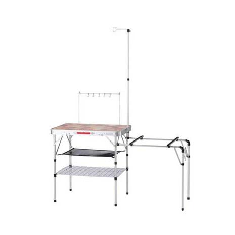 コールマン　テーブル　バーベキュー　キャンプ BBQを囲み、みんなで食事ができる「3ウェイ バーベキューテーブル