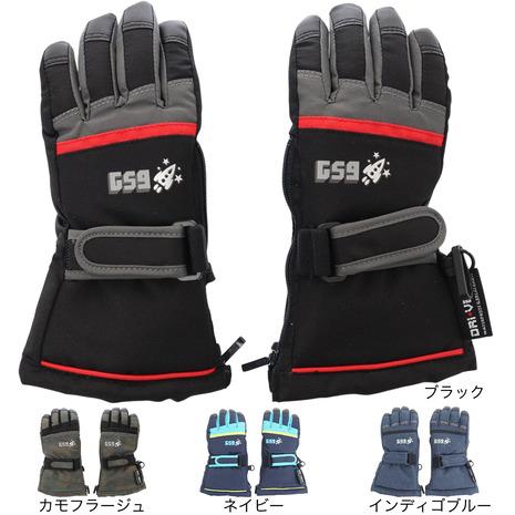 Gs 9 Gs 9 スキー スノーボード スノー グローブ ジュニア ボーイズ 333p1sn5008 Blk キッズ 手袋 雪遊び