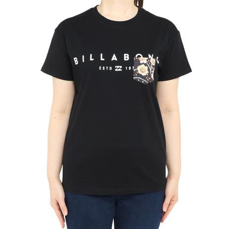ビラボン（BILLABONG）（レディース）Tシャツ レディース パターン ロゴポケット BD013203 BLK｜victoriasurfandsnow｜02