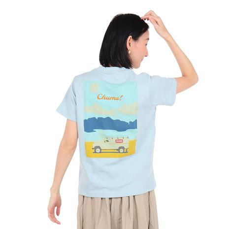 チャムス（CHUMS）（レディース）半袖Tシャツ LB Drive the Sea CH11-2227-A087 ライトブルー｜victoriasurfandsnow｜04