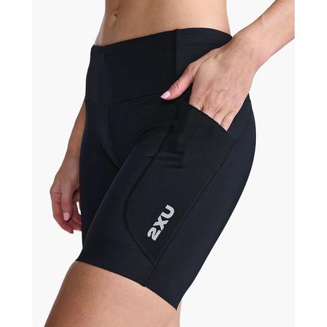 ツー・タイムズ・ユー（2XU）（レディース）パンツ エアロ ハイクショート WA6947B-BLK/SRFの画像