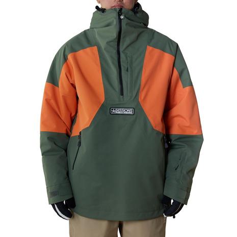 セッションズ(SESSIONS)アノラックプルオーバージャケット SSFW230002 OLV(Men’s、Lady’s) SESSIONS（セッションズ） （メンズ、レディース）アノラックプル