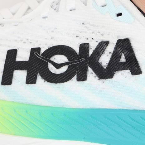 ホカ（HOKA）（レディース）ランニングシューズ マッハ5 ホワイト ブルー レギュラー 1127894-WBGL スニーカー ジョグ トレーニング 軽量 弾力性 反発力｜victoriasurfandsnow｜08