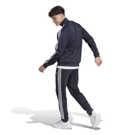 アディダス（adidas）（メンズ）ジャージ 上下セット ネイビー ベーシック スリーストライプス トリコット トラックスーツ ECS77-HZ2220｜victoriasurfandsnow｜02