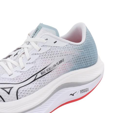 ミズノ（MIZUNO）（レディース）ランニングシューズ トレーニングシューズ 部活 ウエーブリベリオンフラッシュ2 J1GD243521｜victoriasurfandsnow｜09