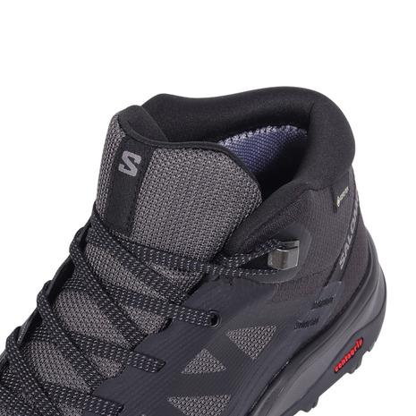 サロモン（SALOMON）（レディース）トレッキングシューズ 登山靴 山登り アウトライズ ミッド OUTRISE MID GORE-TEX W L47160500 ゴアテックス 防水
