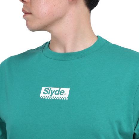 スライド（SLYDE）（メンズ）スモール ロゴ Tシャツ SL24SSM-APP017-GRN｜victoriasurfandsnow｜06