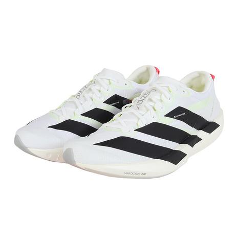 しろ adidas（アディダス） （メンズ）ランニングシューズ アディゼロ