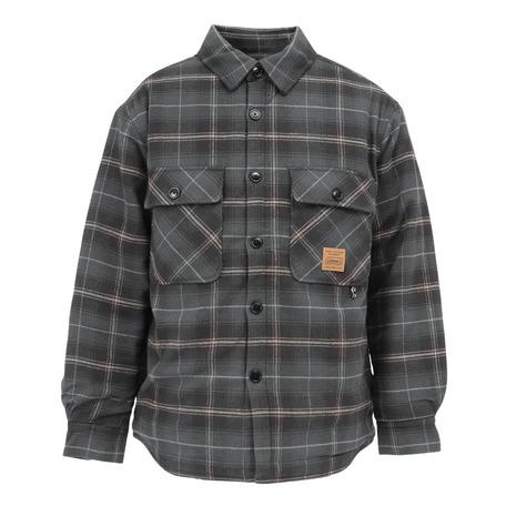 コ*ー様 RRL ニット CPOシャツ ジャケット S チャコールグレー Coleman（コールマン） （メンズ）ビエラチェックCPOジャケット X9560A
