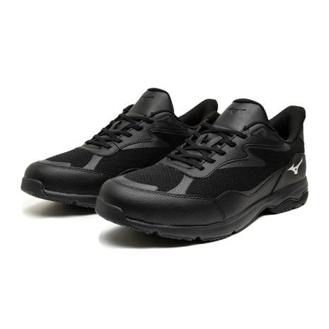 本革ウォーキングシューズ（ＢＫ） MIZUNO（ミズノ） （メンズ）カジュアルシューズ ウォーキングシューズ