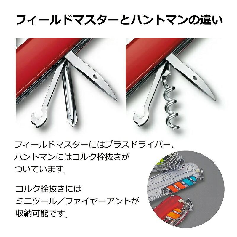 商品レビューで公式限定グッズプレゼント ビクトリノックス VICTORINOX 公式 ハントマン 全5色 保証書付 日本正規品 防災グッズ 地震対策 アウトドア ナイフ｜victorinox｜18