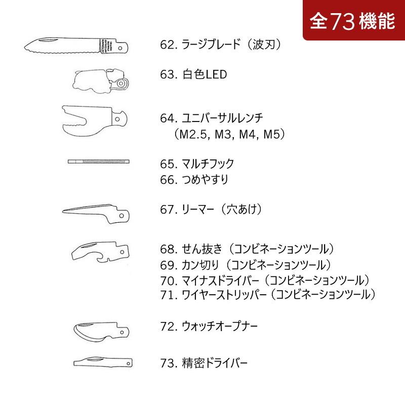 ビクトリノックス VICTORINOX 公式 スイスチャンプXXL 73機能 1.6795.XXL マルチツール 十徳ナイフ 多機能 工具セット 家庭用 精密ドライバーセット｜victorinox｜08