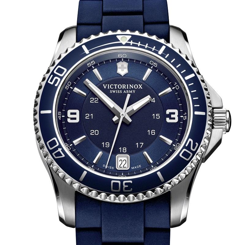 公式 ビクトリノックス 腕時計 VICTORINOX MAVERICK S マーベリックS ラバーベルト ブルー 241610 日本正規品