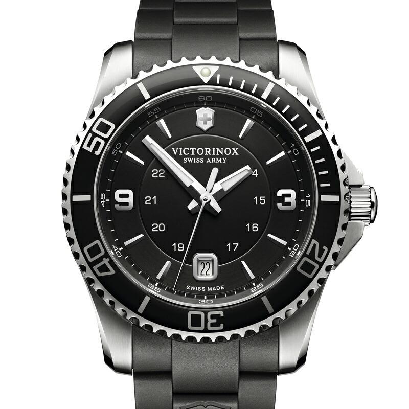 公式 ビクトリノックス 腕時計 VICTORINOX MAVERICK マーベリック（ブラック ラバーベルト 241698 日本正規品、保証書