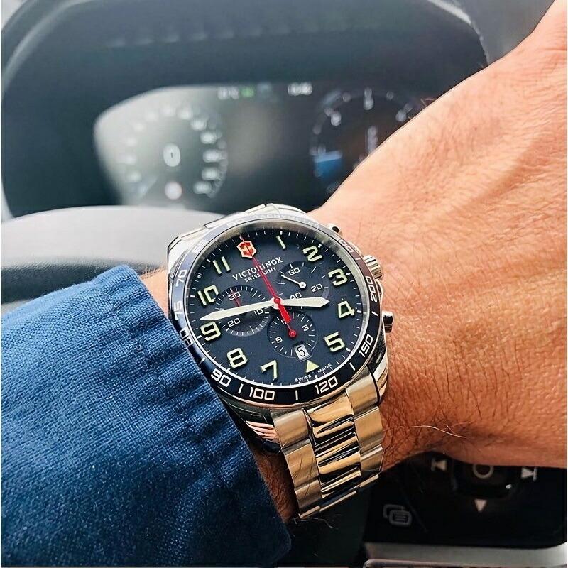 マルチツールプレゼント ビクトリノックス 公式 腕時計 VICTORINOX FIELDFORCE CHRONOGRAPH フィールドフォース クロノグラフ(ブルーの画像