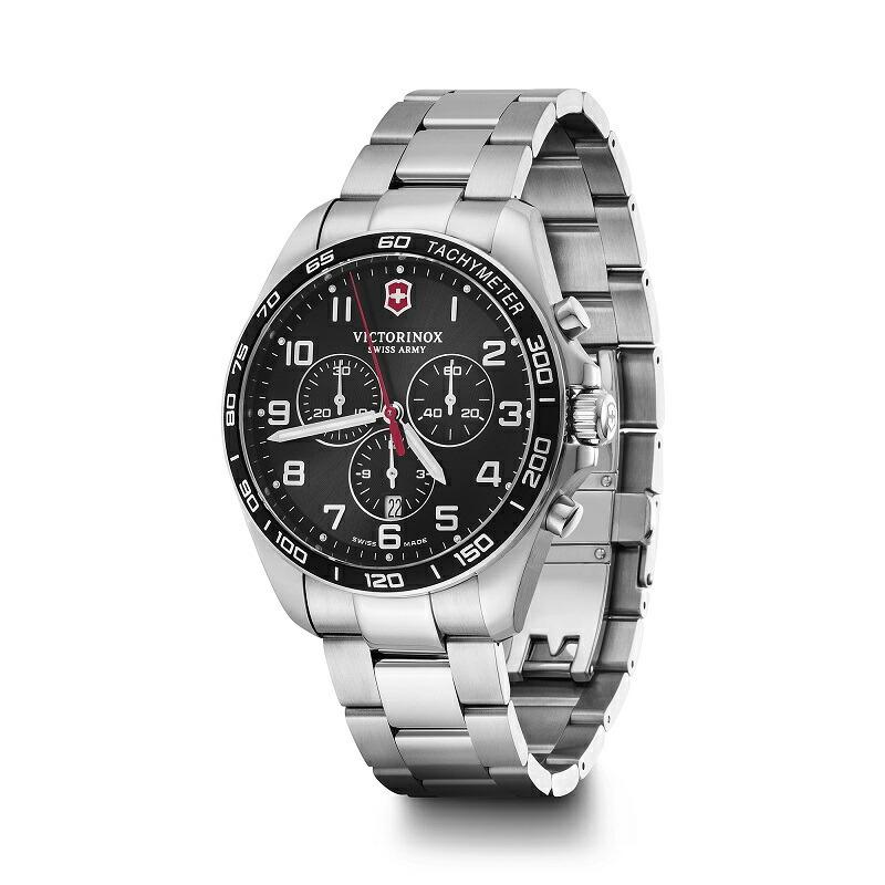 マルチツールプレゼント ビクトリノックス 公式 腕時計 VICTORINOXFieldForce Classic Chrono フィールドフォース クラシッククロノ ブラックの画像