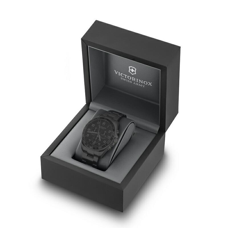 マルチツールプレゼント ビクトリノックス 公式 腕時計 VICTORINOXFieldForce Classic Chrono フィールドフォース クラシッククロノ ブラックの画像