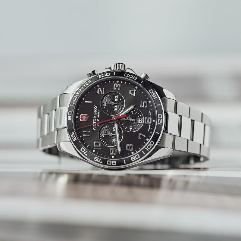 マルチツールプレゼント ビクトリノックス 公式 腕時計 VICTORINOXFieldForce Classic Chrono フィールドフォース クラシッククロノ ブラックの画像
