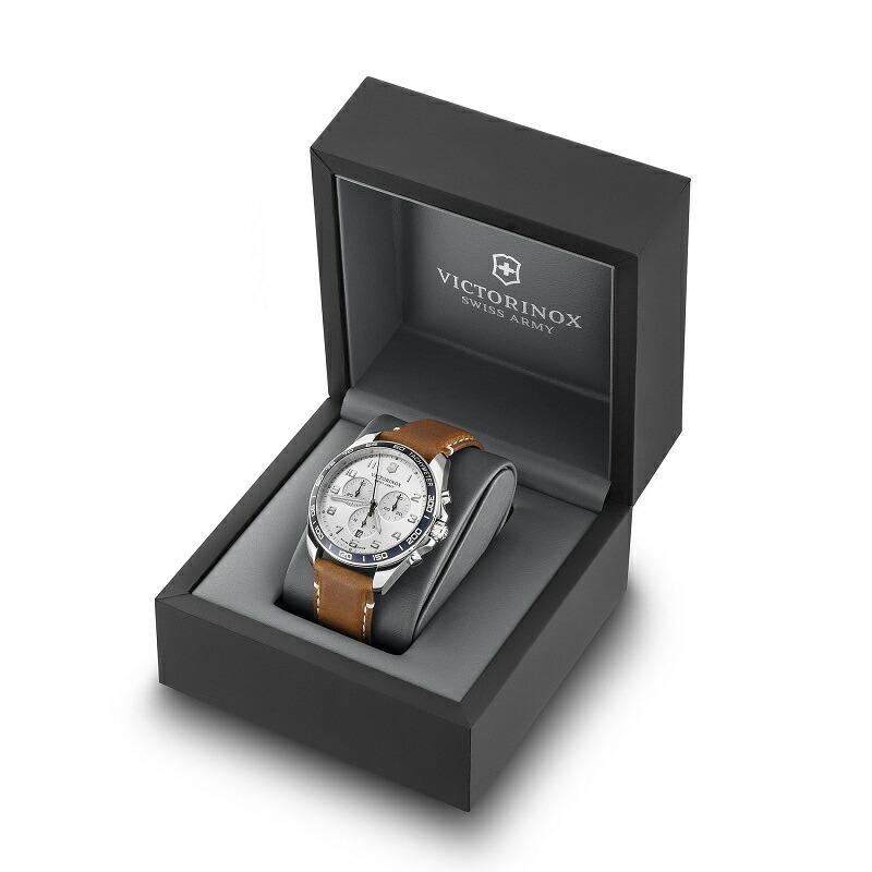 マルチツールプレゼント ビクトリノックス 公式 腕時計 VICTORINOX FieldForce Classic Chrono フィールドフォース クラシッククロノ(シルバーの画像