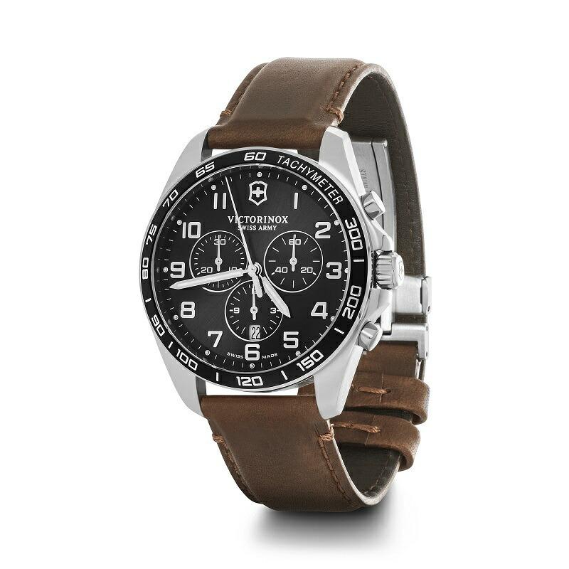 マルチツールプレゼント ビクトリノックス 公式 腕時計 VICTORINOX FieldForce Classic Chrono フィールドフォース クラシッククロノ(ブラックの画像