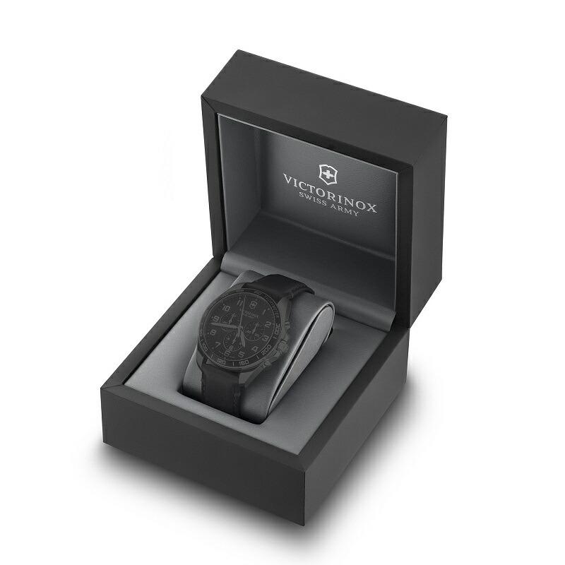 マルチツールプレゼント ビクトリノックス 公式 腕時計 VICTORINOX FieldForce Classic Chrono フィールドフォース クラシッククロノ(ブラックの画像