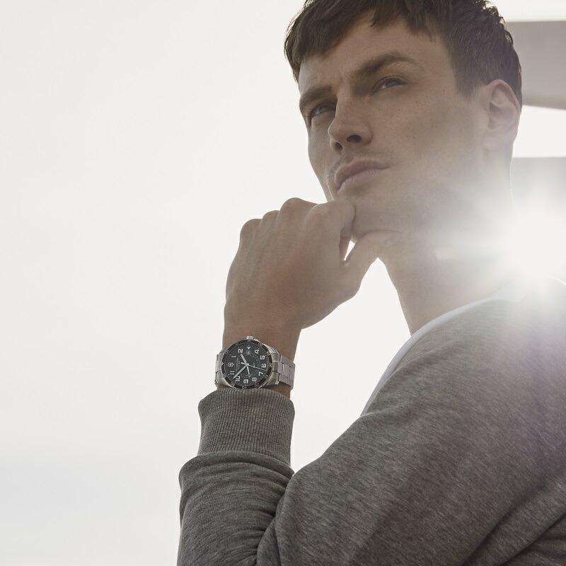 マルチツールプレゼント ビクトリノックス 公式 腕時計 メンズ VICTORINOX フィールドフォース クラシックGMT ブラック 5年保証 正規品の画像