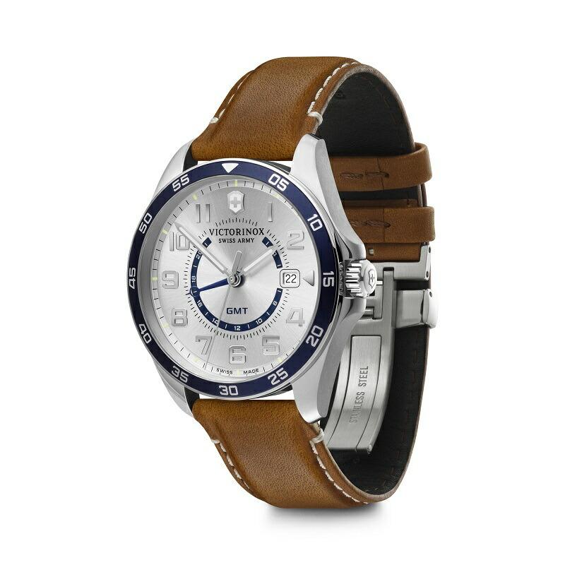 マルチツールプレゼント ビクトリノックス 腕時計 メンズ VICTORINOX 公式 フィールドフォース クラシックGMT シルバーホワイト 5年保証 時計 メンズウォッチの画像