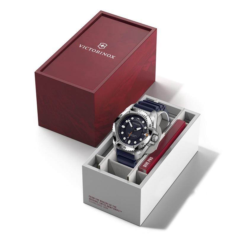 オリジナルCAPプレゼント ビクトリノックス 時計 VICTORINOX 公式 DIVE PRO ダイブプロ クォーツ ステンレススチール ブルー 正規品 5年保証 腕時計 メンズの画像