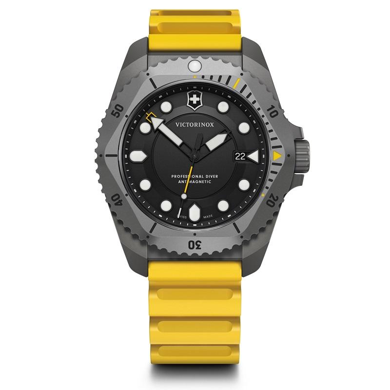 オリジナルCAPプレゼント ビクトリノックス 腕時計 メンズ 防水 VICTORINOX 公式 DIVE PRO ダイブプロ クォーツ チタン ラバー イエロー 正規品 5年保証 時計の画像