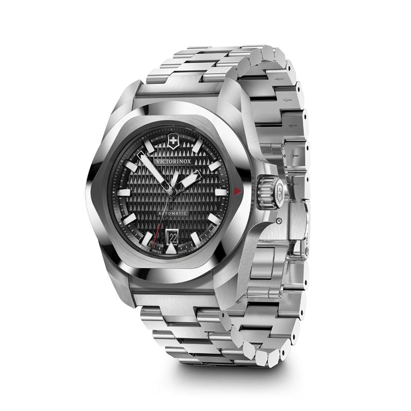 オリジナルCAPプレゼント ビクトリノックス 時計 VICTORINOX 公式 イノックス オートマティック ステンレススチール ブラック 正規品 5年保証 腕時計の画像