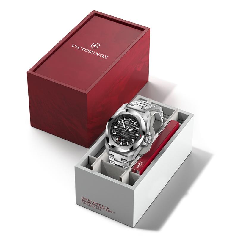 オリジナルCAPプレゼント ビクトリノックス 時計 VICTORINOX 公式 イノックス オートマティック ステンレススチール ブラック 正規品 5年保証 腕時計の画像