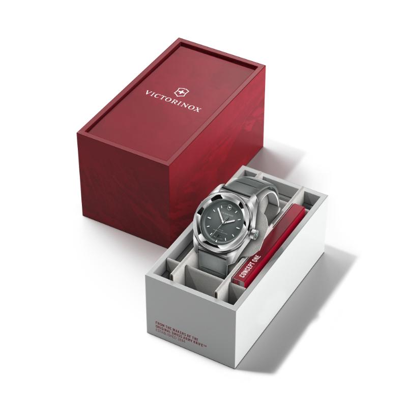 オリジナルCAPプレゼント ビクトリノックス VICTORINOX 公式 コンセプトワン ソーラー ストーム (グレー) ラバー 正規品 5年保証 時計 腕時計 メンズ レディースの画像