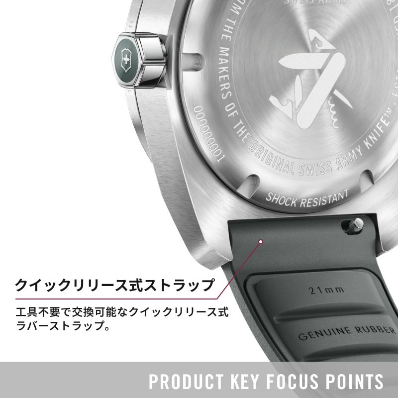 オリジナルCAPプレゼント ビクトリノックス VICTORINOX 公式 コンセプトワン ソーラー ストーム (グレー) ラバー 正規品 5年保証 時計 腕時計 メンズ レディースの画像