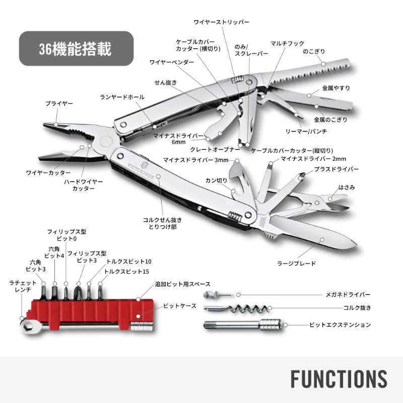 VICTORINOX（ビクトリノックス） ナイフ 公式 スイスツールスピリットX