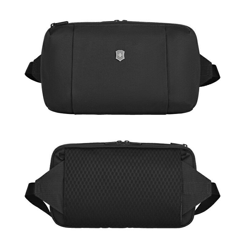 公式 ビクトリノックス VICTORINOX デラックスベルトバッグ(ブラック ライフスタイルアクセサリー 約4L 607124 日本正規品 ショルダーバック ボディバッ|victorinox|04