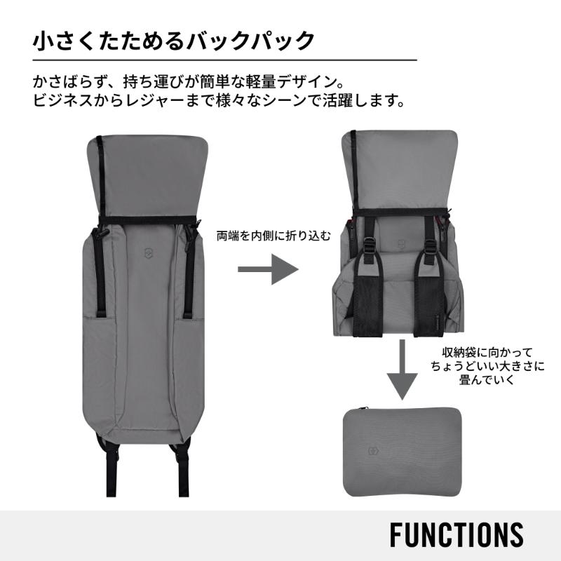 VICTORINOX（ビクトリノックス） 公式 パッカブルバックパック 2色