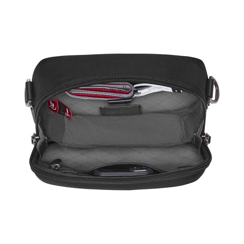 ビクトリノックス VICTORINOX 公式 ミシック コンパクトクロスボディバッグ ブラック 正規品 ショルダーバッグ 斜めがけバッグ メンズの画像