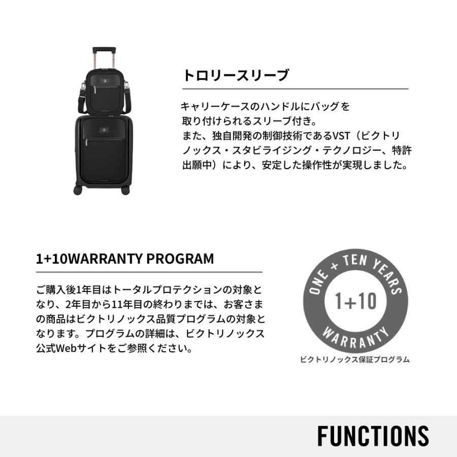 ビクトリノックス VICTORINOX 公式 ミシック コンパクトクロスボディバッグ ブラック 正規品 ショルダーバッグ 斜めがけバッグ メンズの画像