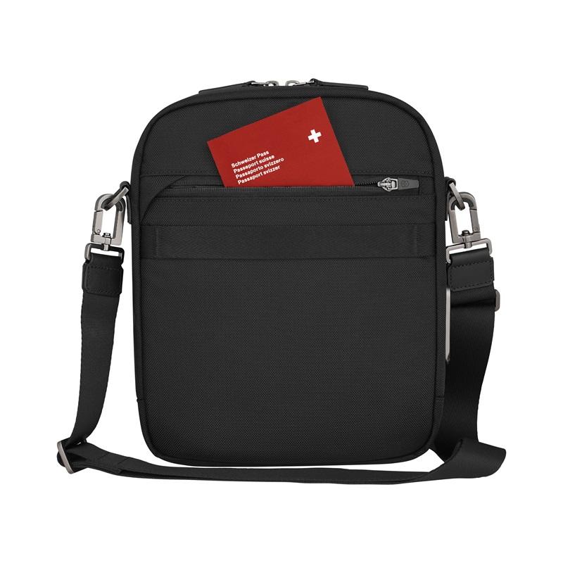 ビクトリノックス VICTORINOX 公式 ミシック クロスボディバッグ ブラック 正規品 ショルダーバッグ 縦型 斜めがけバッグ メンズ 小さめ_12