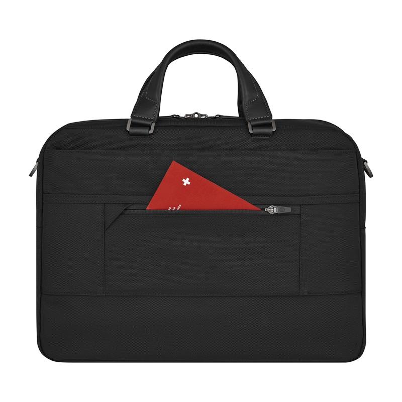 ビクトリノックス VICTORINOX 公式 ミシック コンパクトブリーフケース 13L ブラック 正規品 バッグ ビジネスバッグ メンズ A4 ノートPCの画像