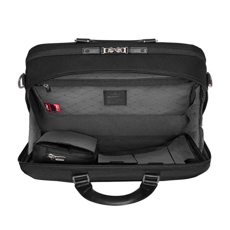 ビクトリノックス VICTORINOX 公式 ミシック デラックスブリーフケース 18L ブラック 正規品 バッグ ビジネスバッグ メンズ 軽量 A4 大容量の画像