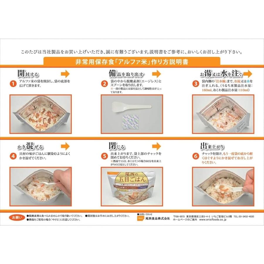 非常食 セット 防災食 5年 保存食 尾西食品 アルファ米 11種×2個 22袋セット 非常用食品 防災グッズ 防災用品 備蓄用_1